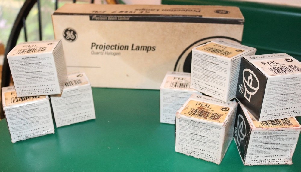 9 GE Quartzline lamp FML 13.8V 50W