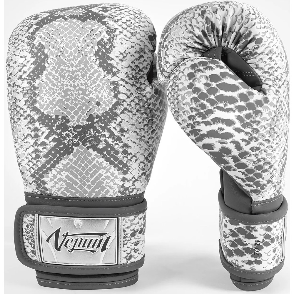 Venum Women's White Snake Hook and Loop Boxing Training Gloves