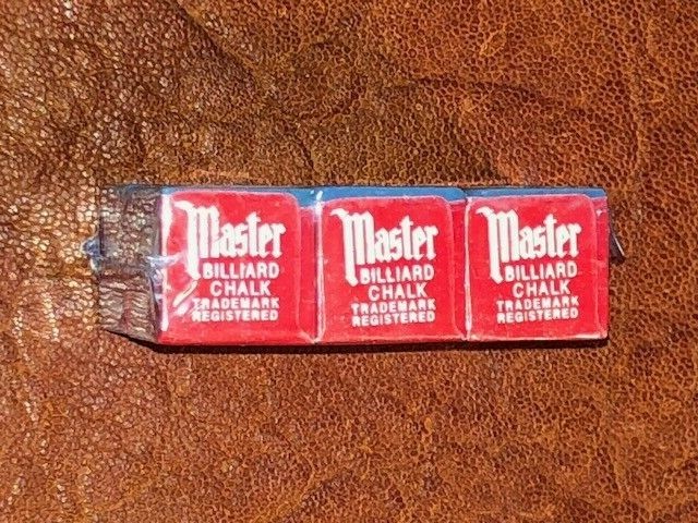 Pre-Flag Master Blue Pool Cue Chalk, 6 Piece pack.