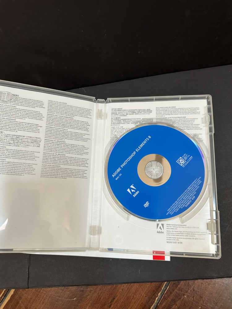 Vintage Adobe Photoshop Elements 8, Mac OS Editing Software Graphics