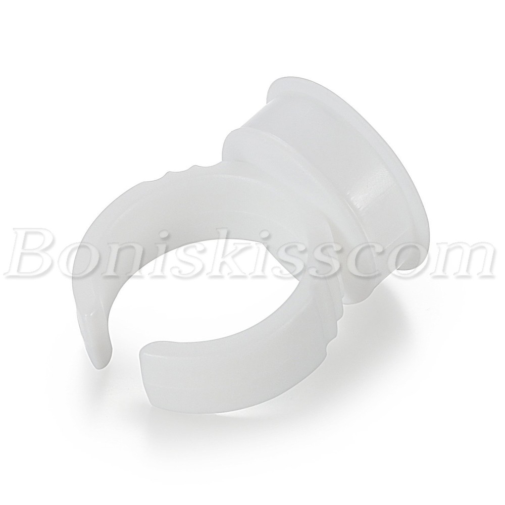 100pcs Disposable Glue Holder Rings Grafted Eyelash Extensions Application Tools