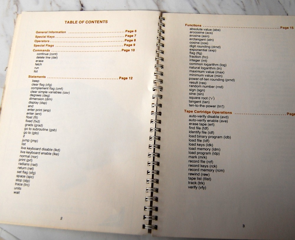 Hewlett Packard 9825A Desktop Computer Quick Reference Guide