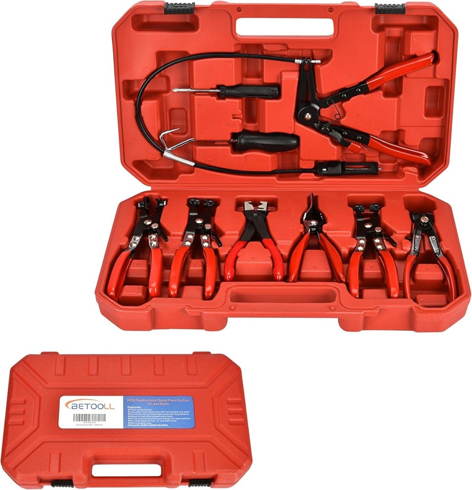 Professional 9pc Hose Clamp Pliers Set