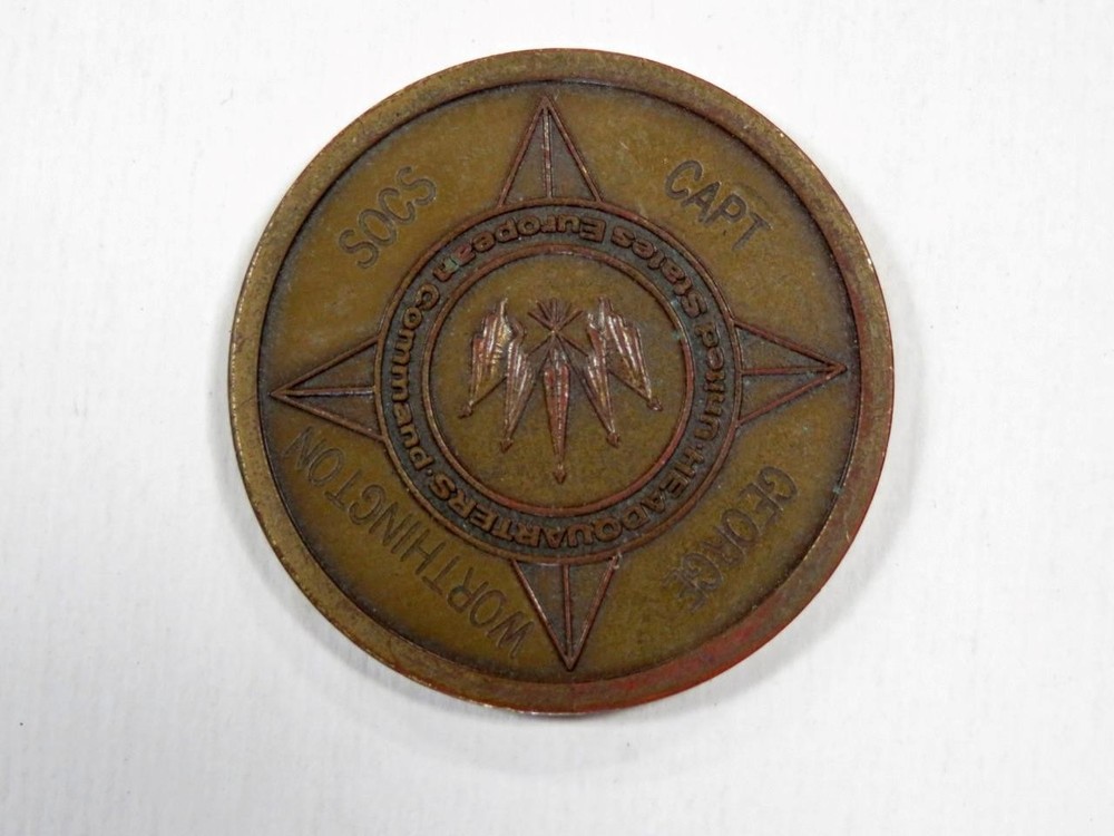 Special Operations Command Challenge Coin Engraved Capt. George Worthington