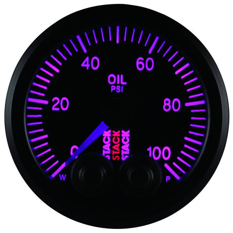 AutoMeter Stack Instruments Pro Control 52mm Oil Pressure Gauge 0-100 PSI