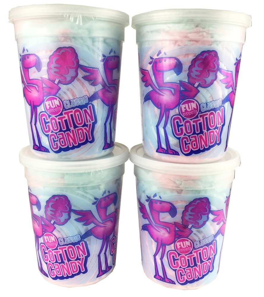 Fun Sweets Classic Cotton Candy 2 oz  4 Count