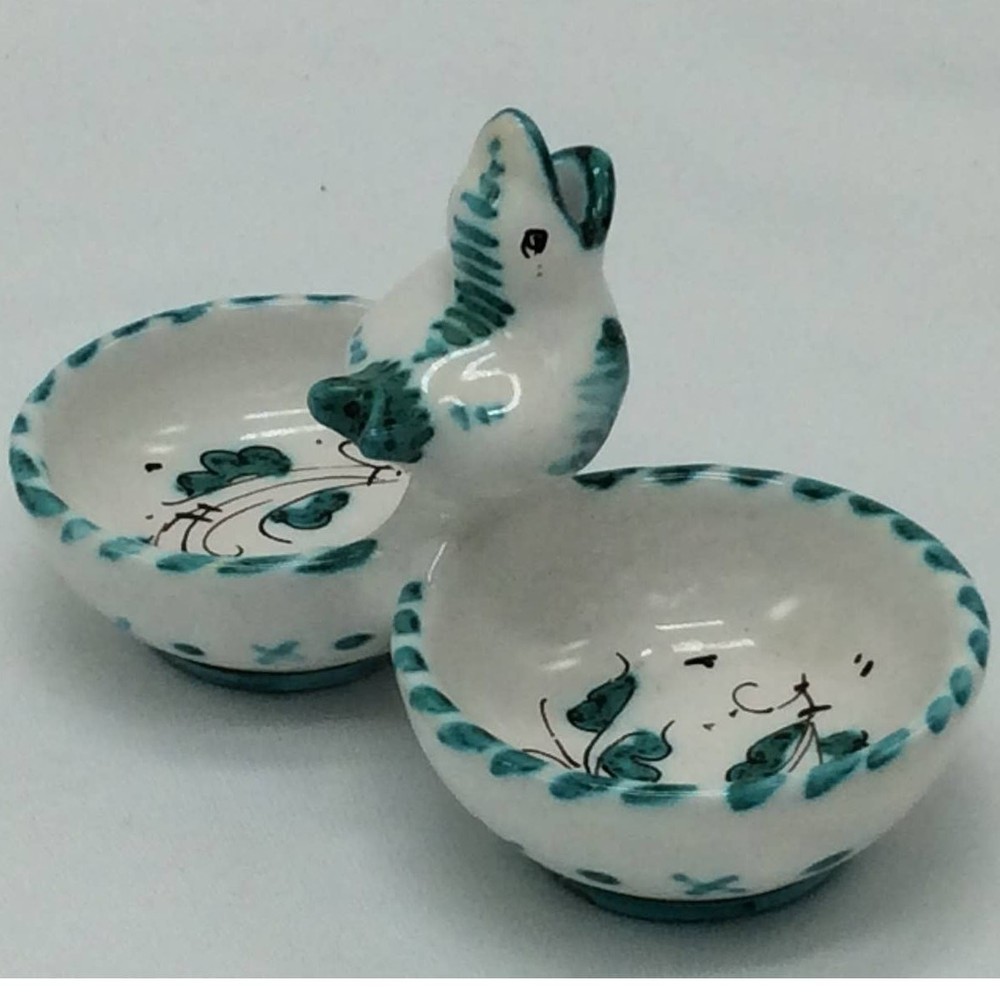 Pleasant Valley "Majolica" Ceramic oil and vinegar Serving Set
