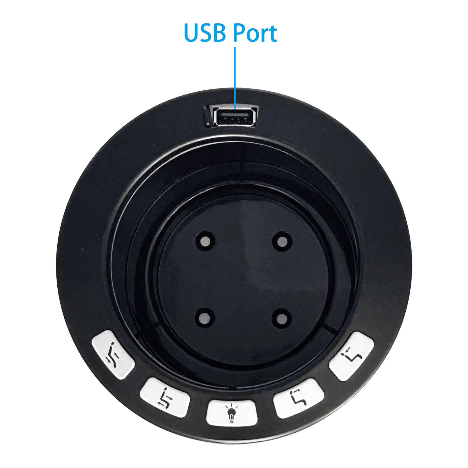 Raffel Systems Power Recliner Theater Cup Holder CHB R2ULBL 01-1 with USB Light