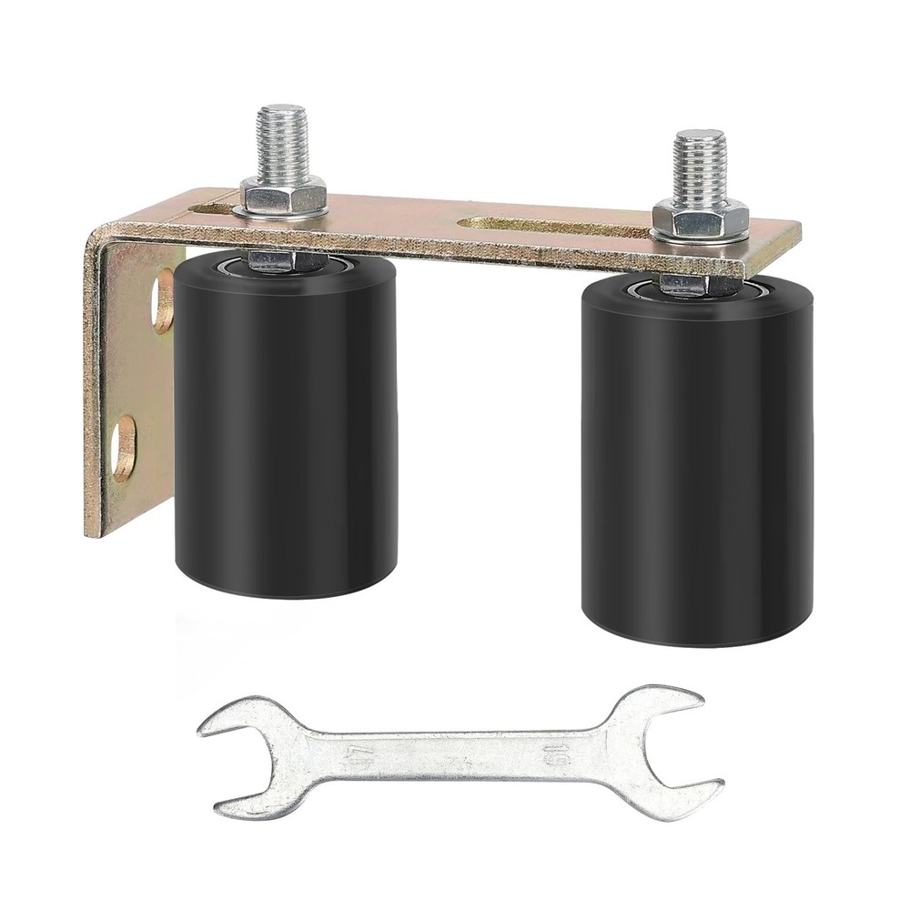Universal Adjustable Sliding Gate Roller Guide Kit - Heavy Duty Hardware & Brack