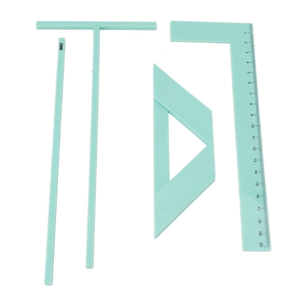 Complete Bookbinding Ruler Kit Acrylic Multifunctional Book Cover Maker Kit WT