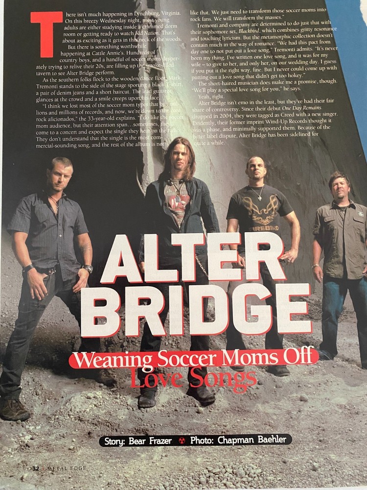 Alter Bridge, Two Page Vintage Clipping