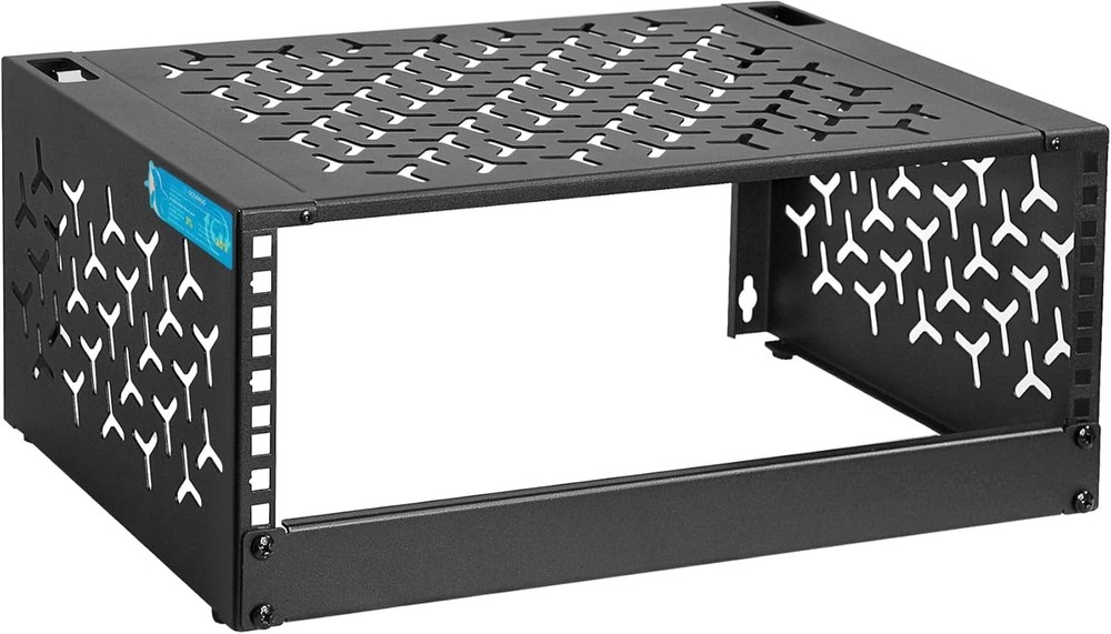 4U Wall-Mount & Desktop Server Rack, 12" Depth, Foldable with 1U Blank Panel - O