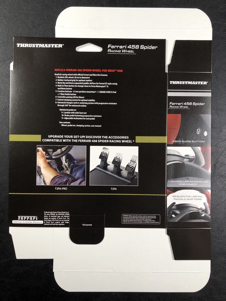 Thrustmaster PlayStation Xbox Ferrari Wheel - Store Use Display Boxes Only