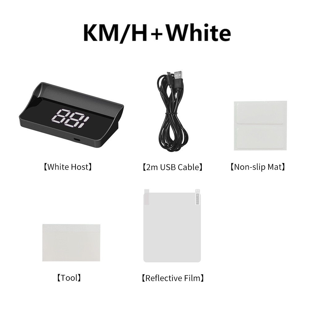 Car Head Up Display Digital Speedometer Windshield Projector KM/H