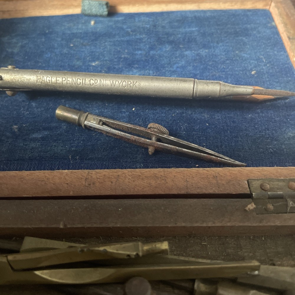 Vintage Drawing Set / Compass Set - Mathmatical Instruments