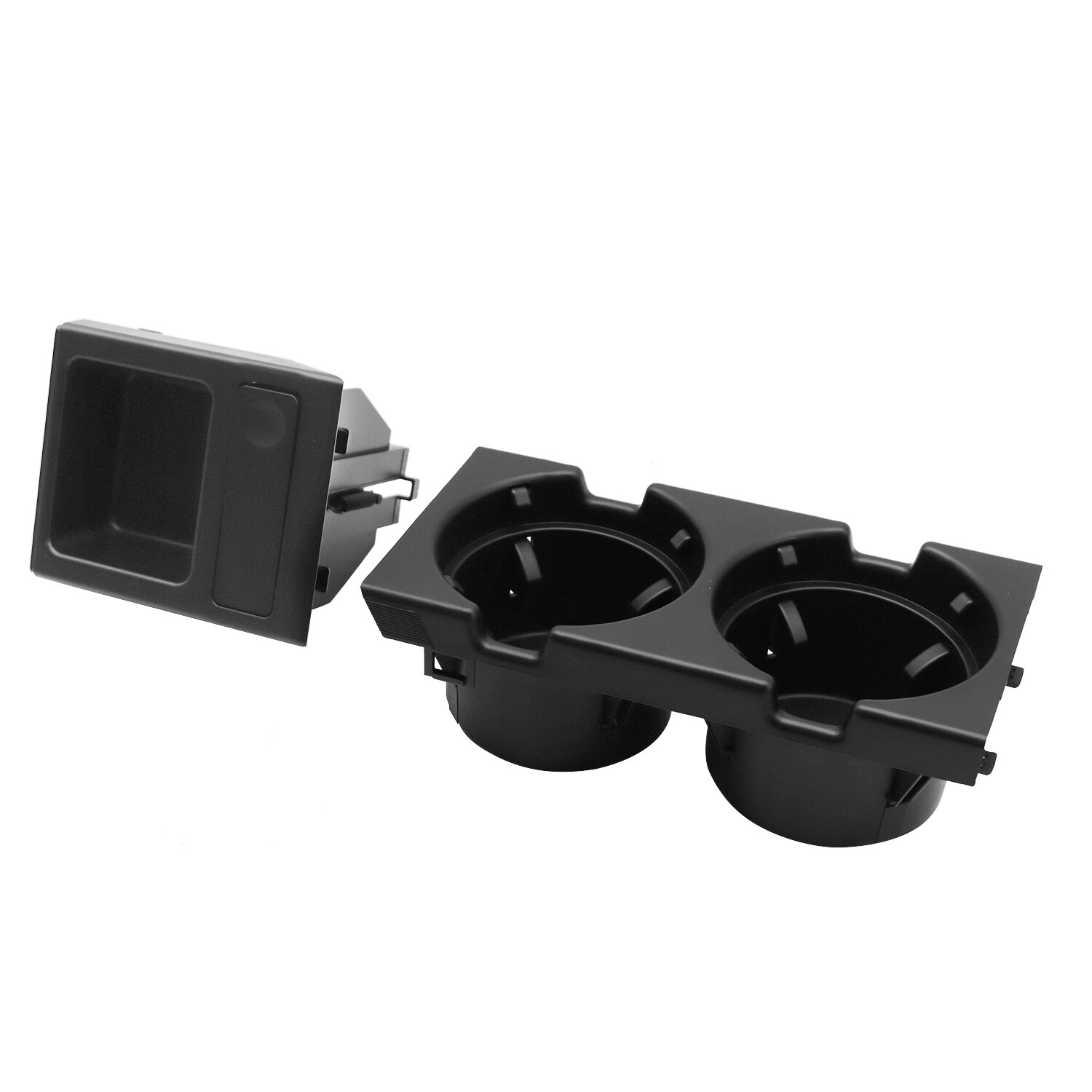 Black Front Center Console Cup Holder Coin Holder For BMW E46 51168217953 325i
