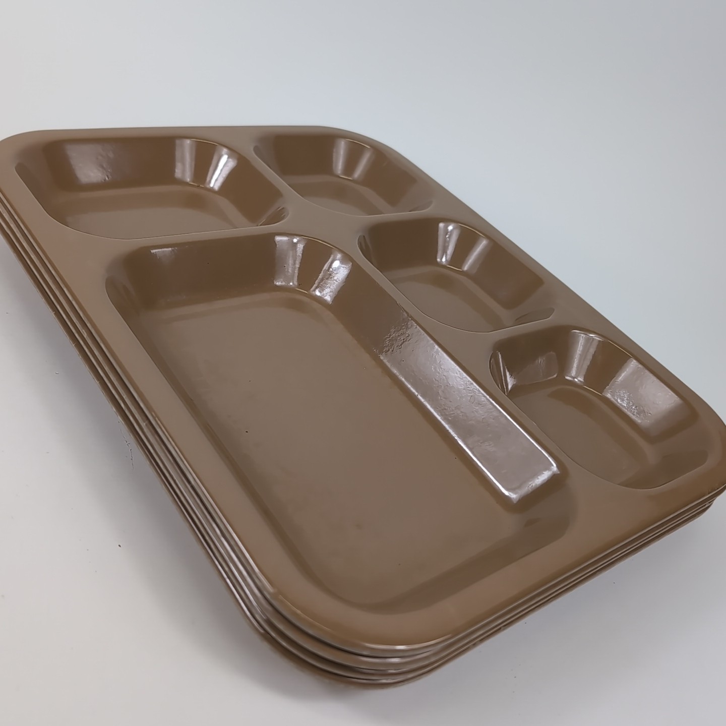 VTG Lot 4 KENRO Melamine Military Army Cafeteria Mess Hall Chow Camp Trays USA