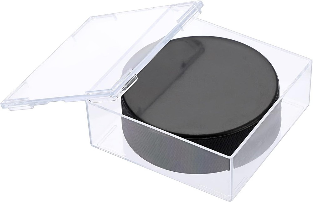 (144) NHL HOCKEY PUCK SQUARE CLEAR CUBE STACKABLE DISPLAY CASE STORAGE HOLDERS