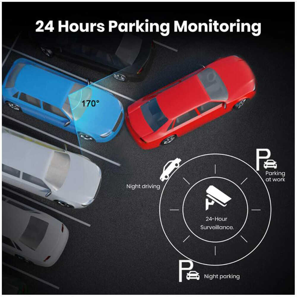 Car Dashboard Carplay&Android Auto Dash Camera Android 10 Rearview Mirror DVR