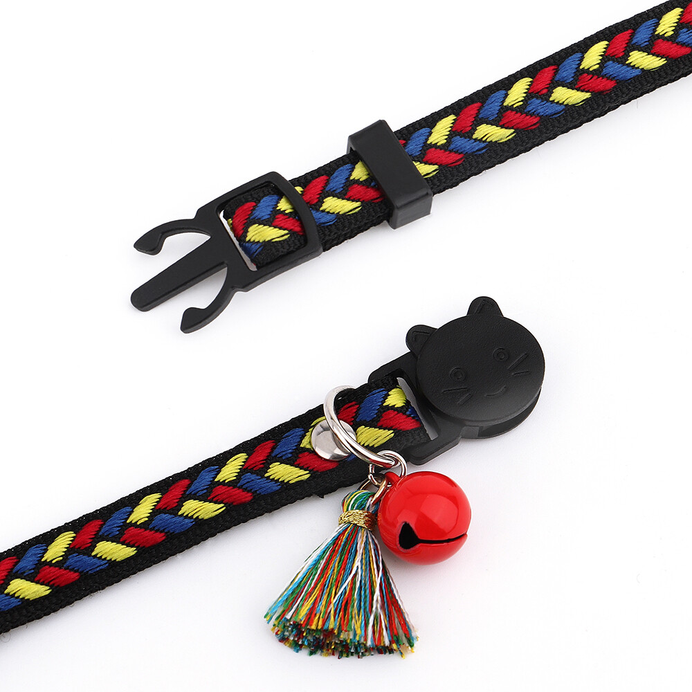 Breakaway Personalized Cat Collar Pet Dog Puppy Kitten Engraved Name ID Tag Bell