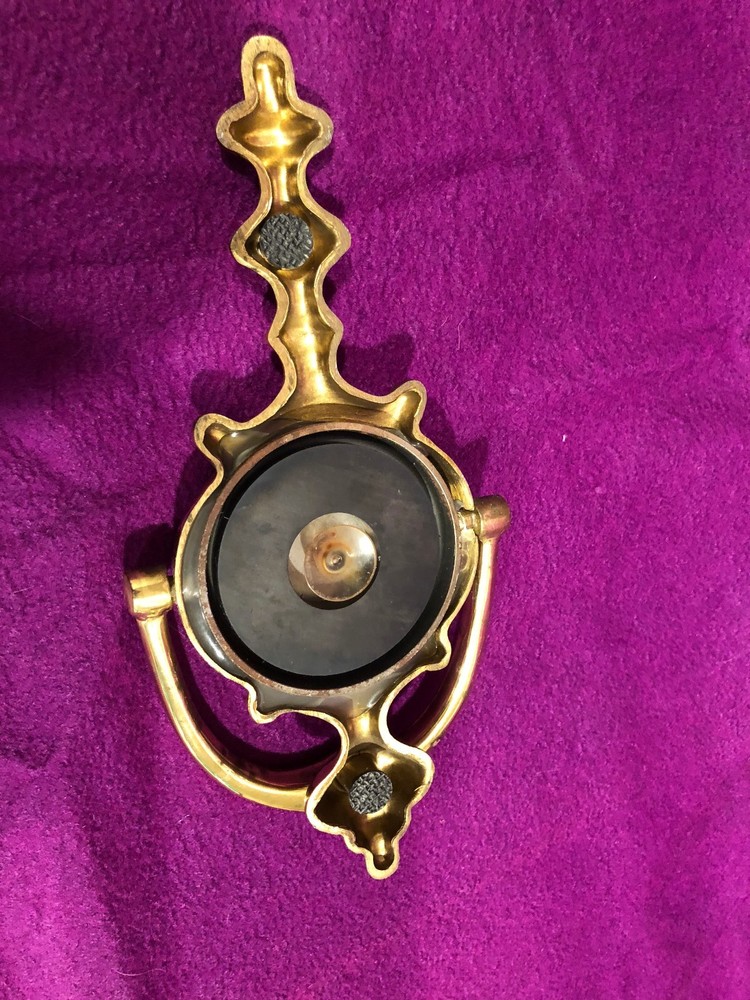 Solid Brass Door Knocker Striker 9 in high Vintage