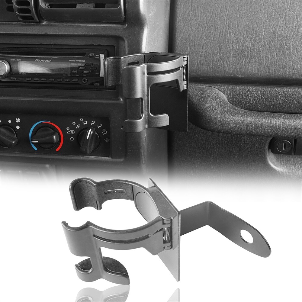Interior Drink Cup Beer Cell Phone Holder Bracket for 97-06 Jeep Wrangler TJ