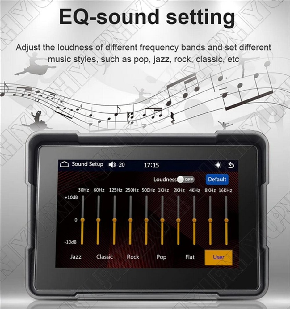 5" Waterproof HD Motorcycle Smart Screen Support Wireless Carplay & Android Auto