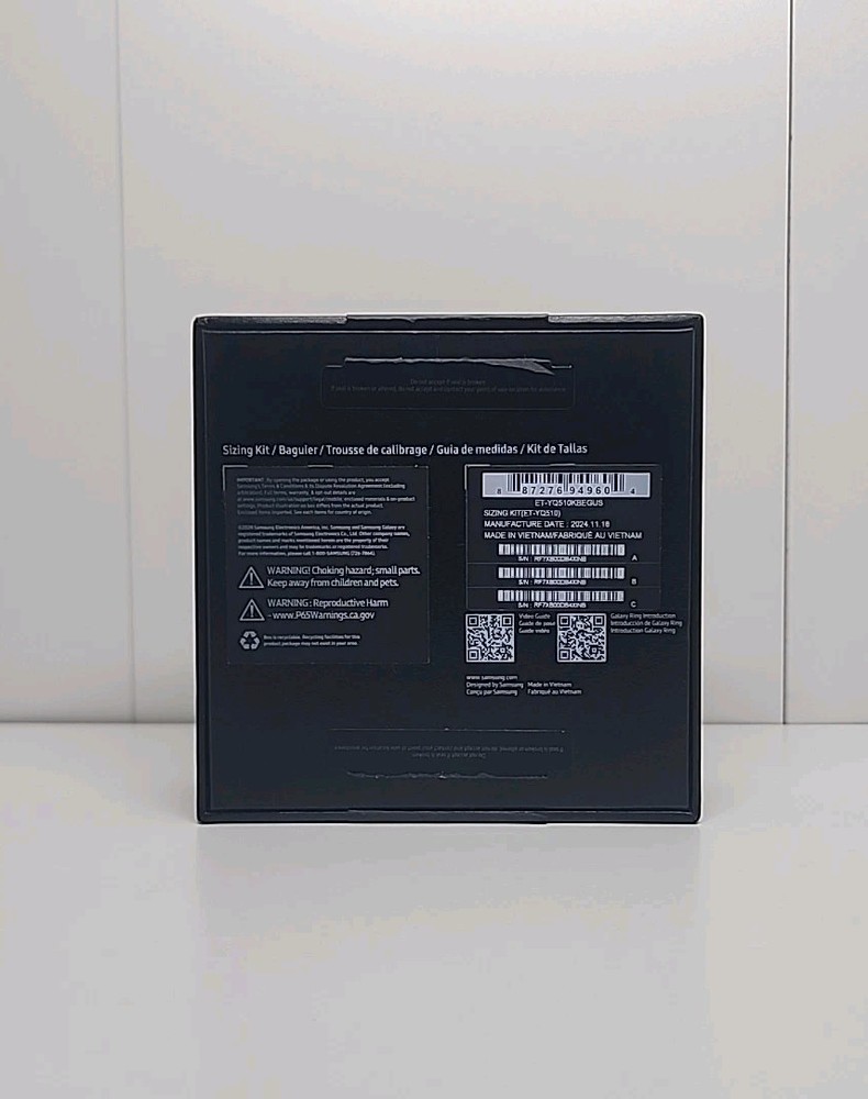 Samsung - Galaxy Ring Sizing Kit - Black