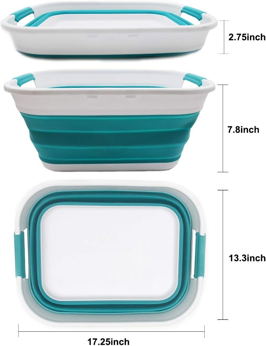 Eco-Friendly 4.6 Gallon Collapsible Washing Tub – Perfect for Pets & Laundry