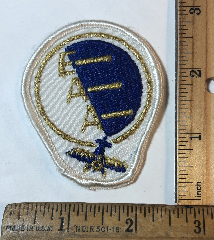 Vintage EAA Logo Experimental Aircraft Association Patch Airplanes Pilot