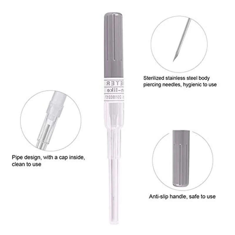 Piercing Needle Disposable Catheter Cannula 50 Pcs