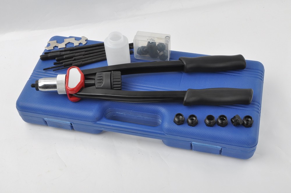 Hand Riveter Gun Kit - 13" Rivet Nutsert Tool Riv Nuts Pneumatic Threaded M3-M12