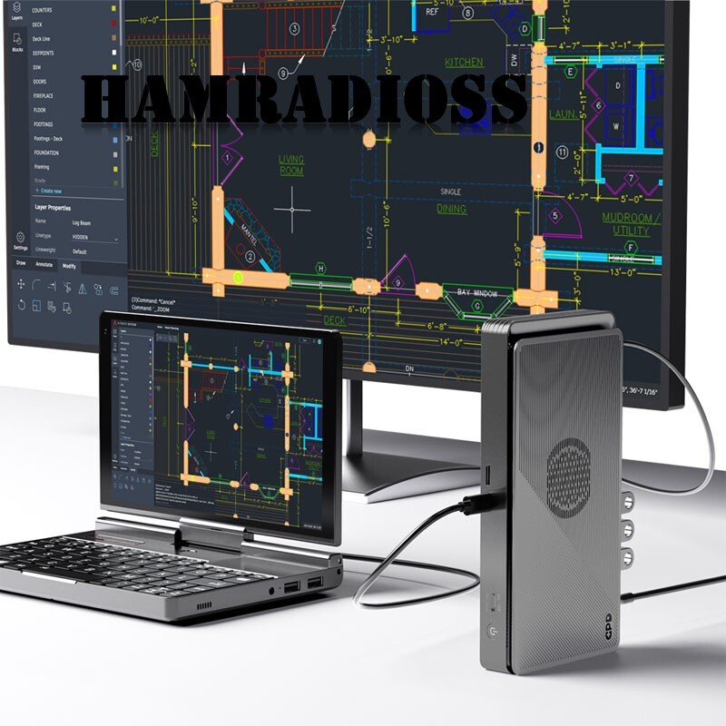 New Version GPD G1 Mobile Mini Graphic Card Dock Thunderbolt4 GPU Expansion Dock