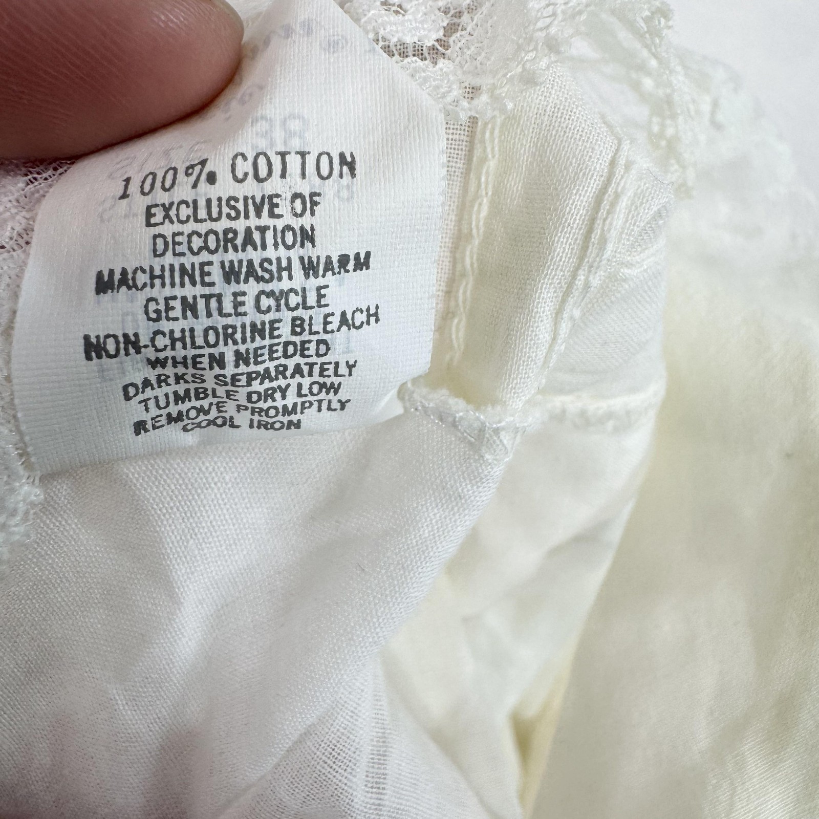 Vintage Lucie Ann II Camisole Womens Large White Lace Trim Tank Made In USA