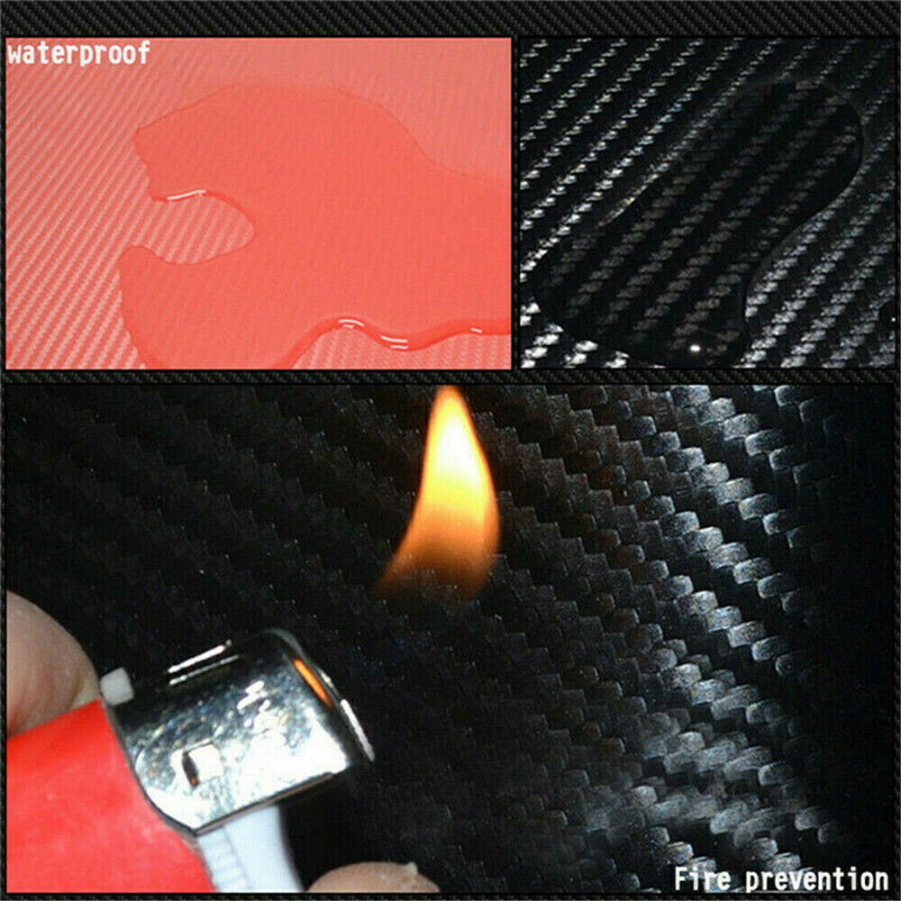 Car Door Sill Protector Door Step Plate Cover Carbon Fiber style Decal Sticker