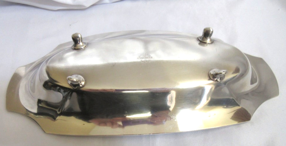 Vintage Wilcox Silverplate Small Footed Serving Relish Tray 10.25" x 4.75"