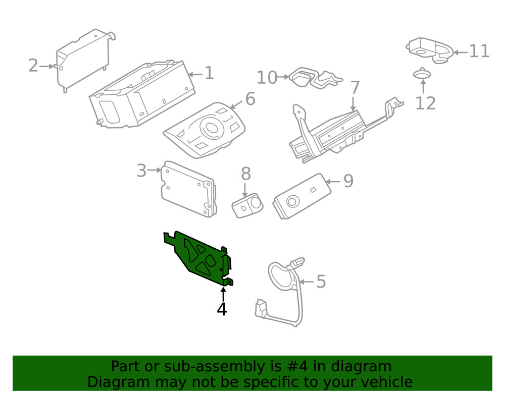 Genuine Ford Module Bracket DJ5Z-14A301-A