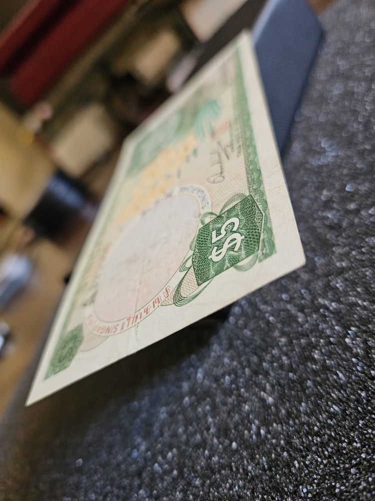 1973 $5 Singapore Orchid Series Note