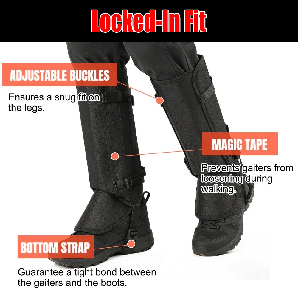 Snake Gaiters Anti-Bite Leg Guards Outdoor Protective Chaps for Hiking Camping