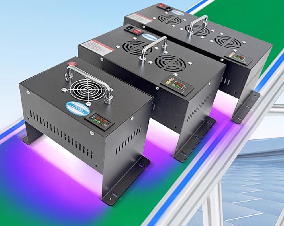 Conveyor belt dedicated UV curing lamp light belt timing function PLC control