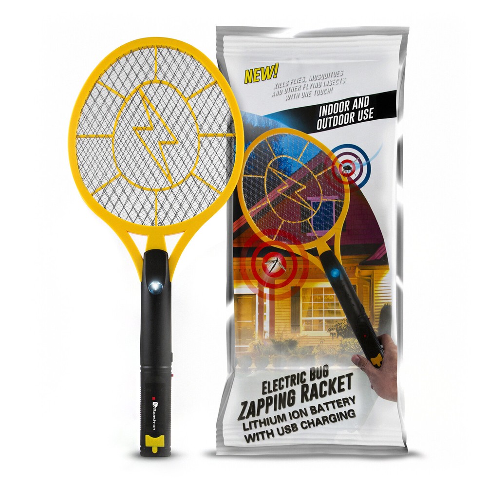 Beastron Rechargeable Bug Zapper, 3000 Volt Usb Charging - mesh safe (1-2 Pack)