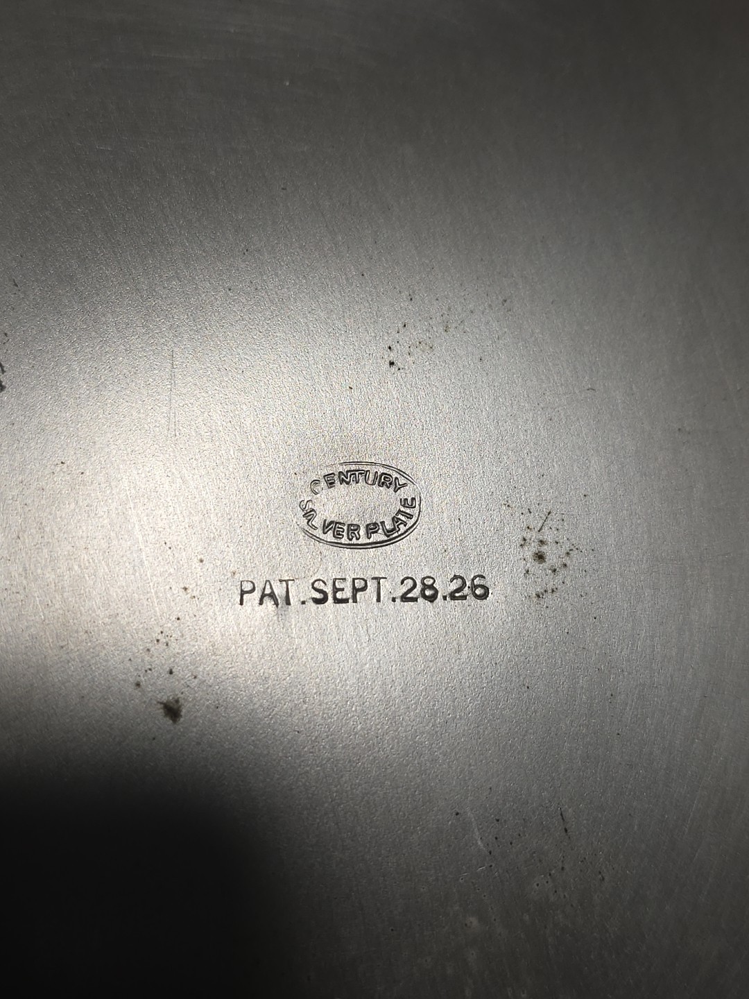 Century Silver Plate Company Blue Glass Hand Painted Samovar Patent Sept 28 1926