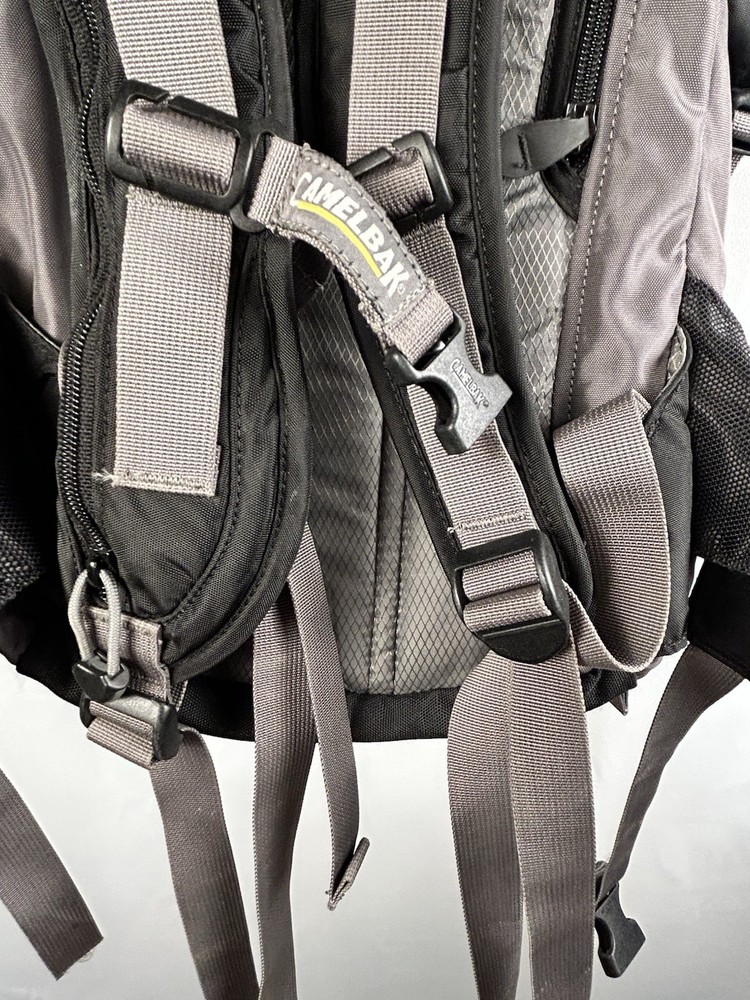 CamelBak Hydration Backpack Gray Blue Hiking Pack No Bladder Outdoor Daypack