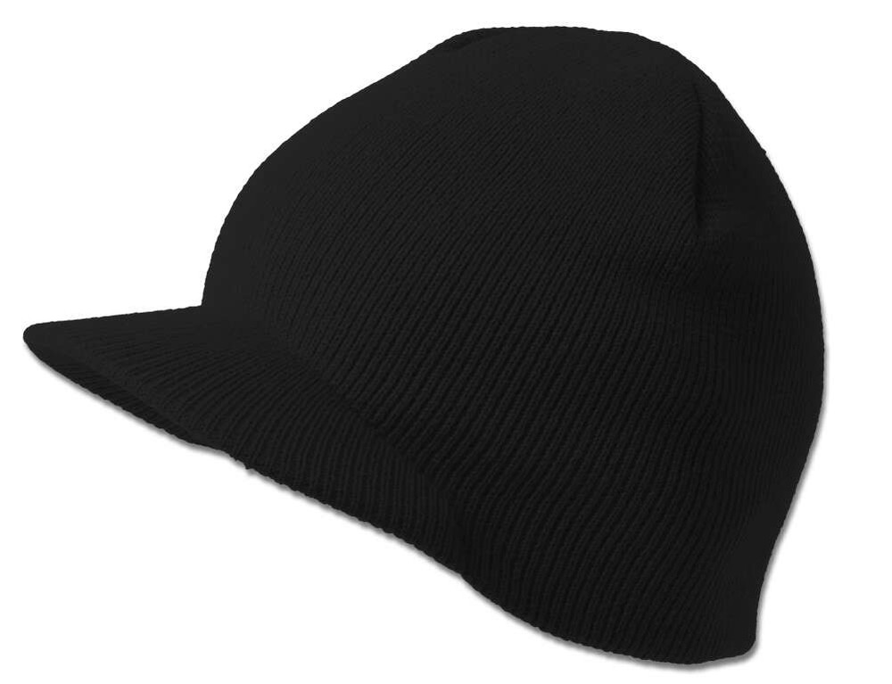 Top Headwear Solid Cuffless Beanie Visor