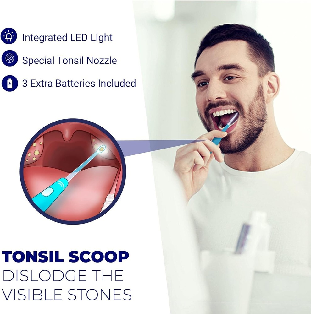 Tonsil Stone Remover, Fight Bad Breath, Easily Navigate Tonsil Crypts, Tonsil...