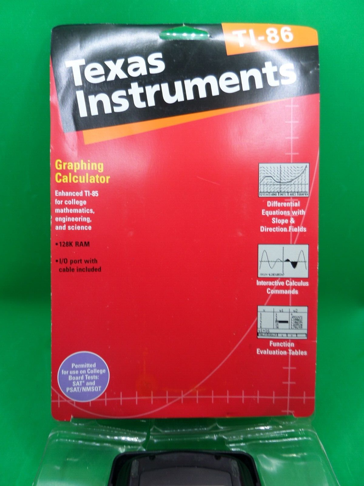 Texas Instruments T1-86 plus graphing calculator