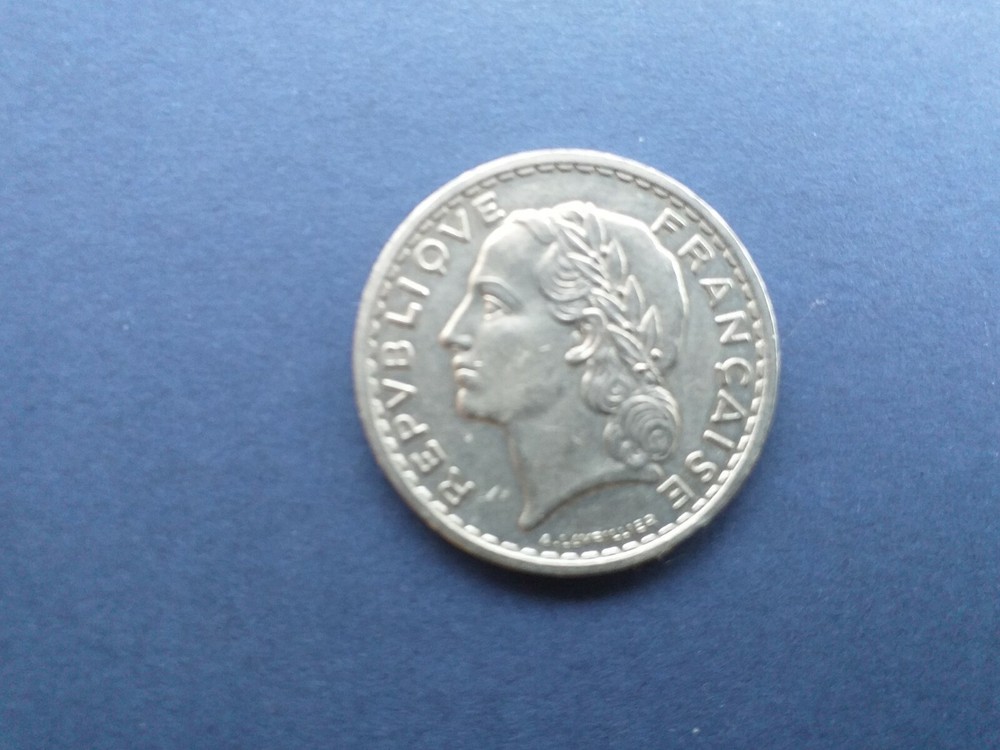 FRANCE 5 FRANCS 1935