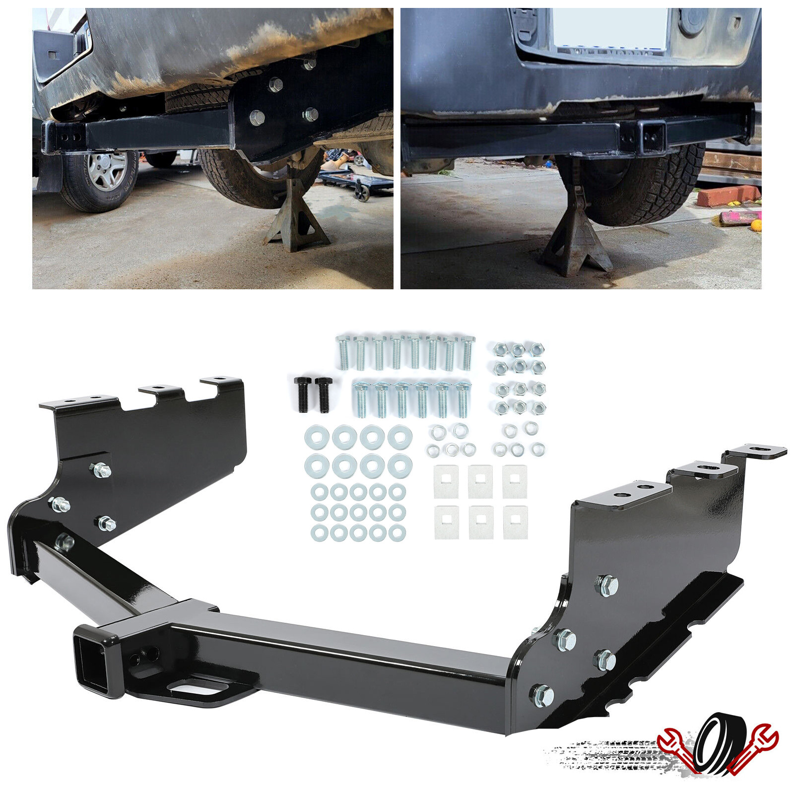 Trailer Hitch Rear Bumper Tow Kit For 2014-18 Chevy Silverado / GMC Sierra 1500