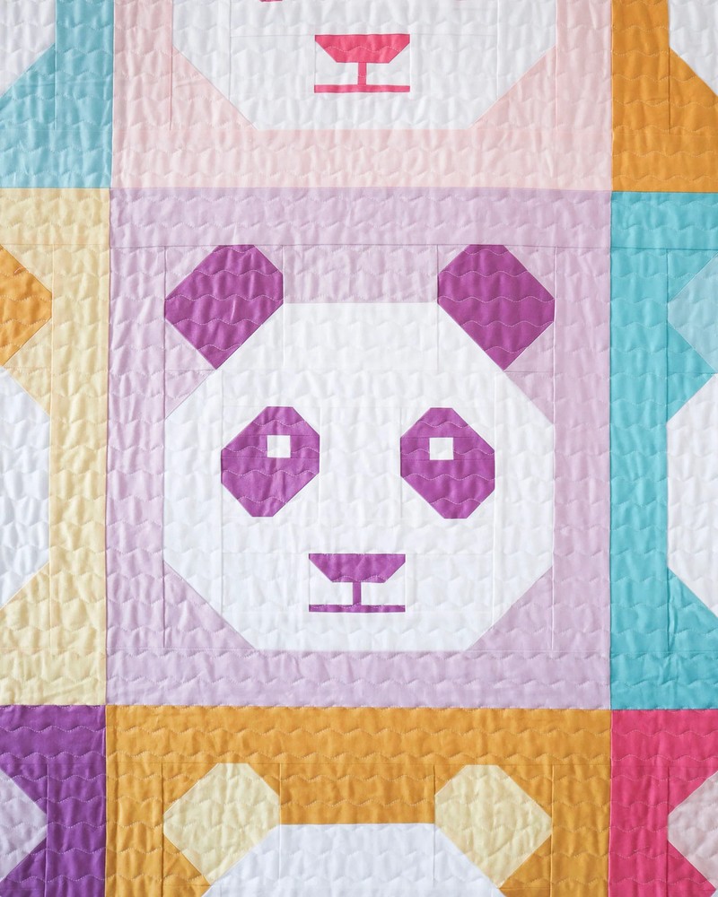 Pandamonium Quilt Pattern by Cotton and Joy
