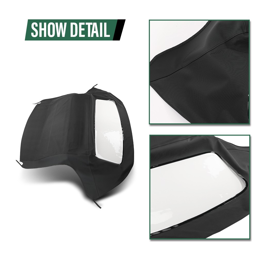 Convertible Soft Top & Plastic Window Fit For 1996-2002 BMW Z3 & M Roadster E36